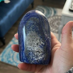 Lapis lazuli freeform mountain